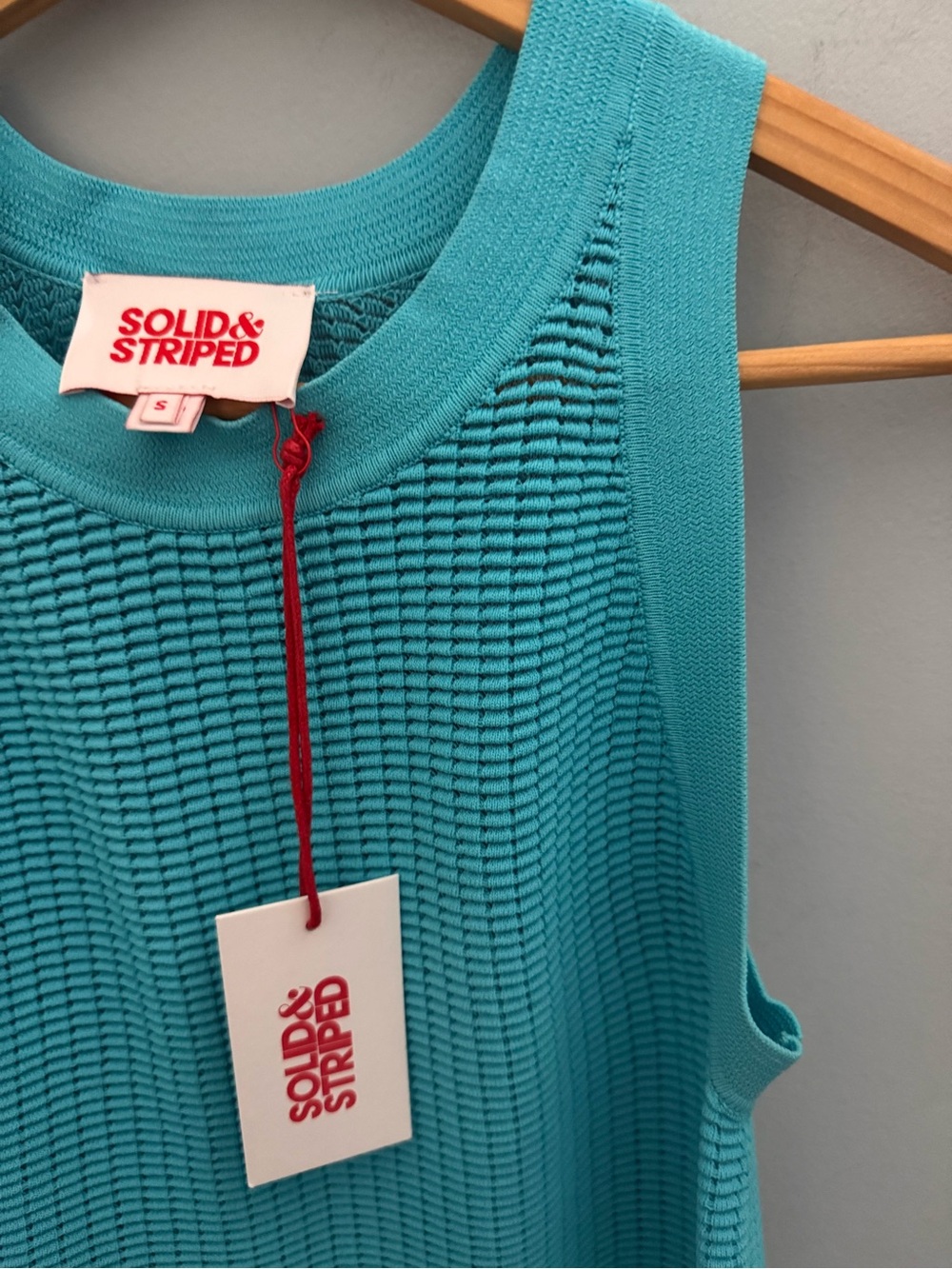 NWT Solid & Striped The Carson Mini Dress in Cerulean Blue. Size S - Picture 8 of 14
